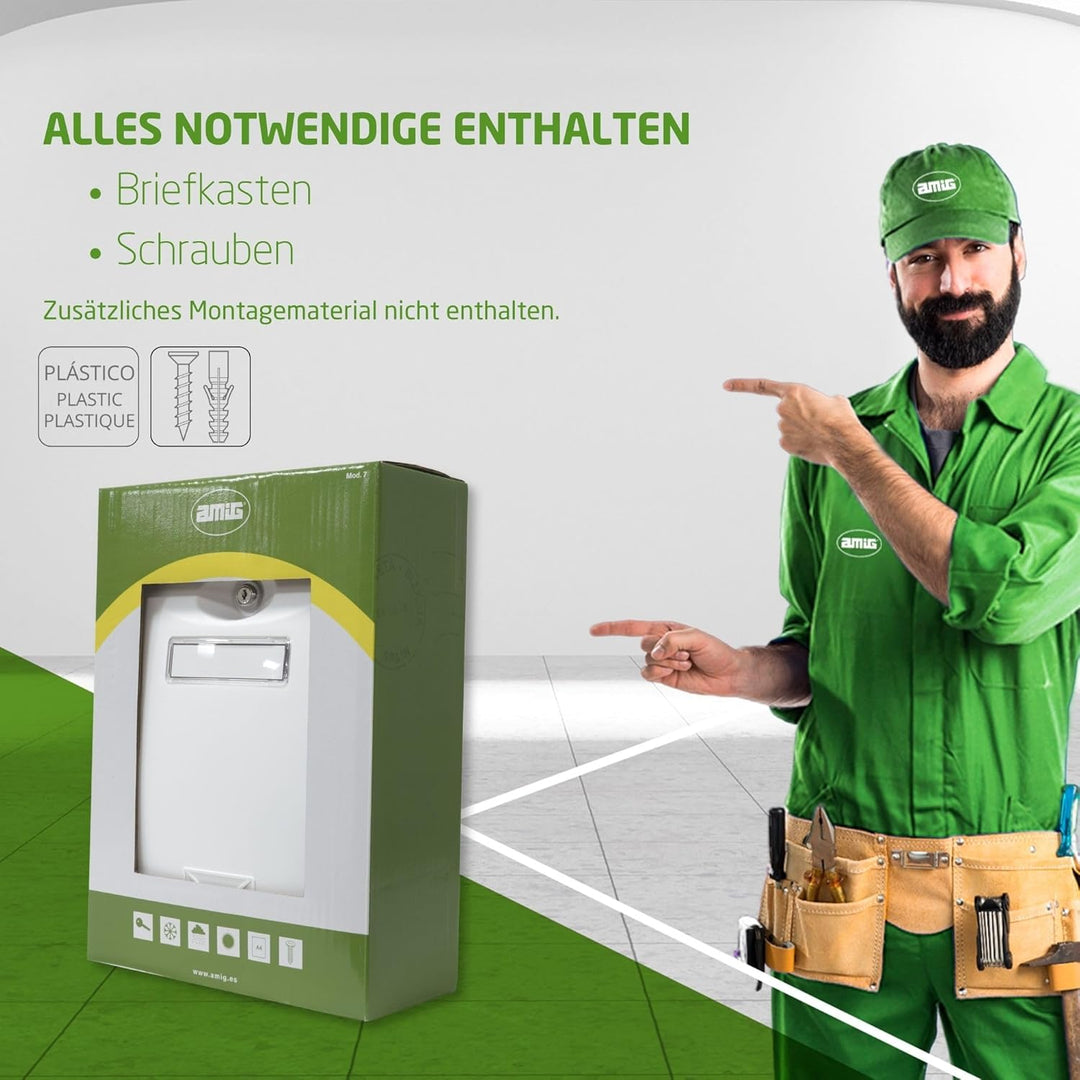 Amig 18815 Briefkasten, Weiss