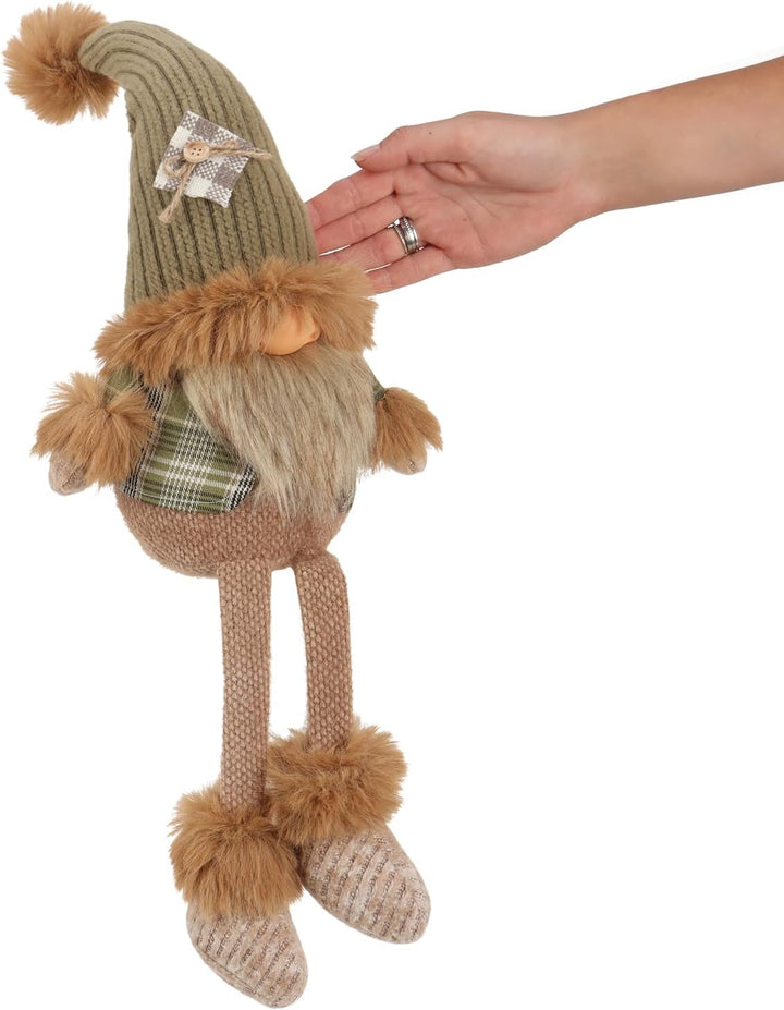 com-four® Premium Kantenhocker - grosse Wichtel in XXL für die Weihnachtsdeko, Handmade Gnom-Figur a