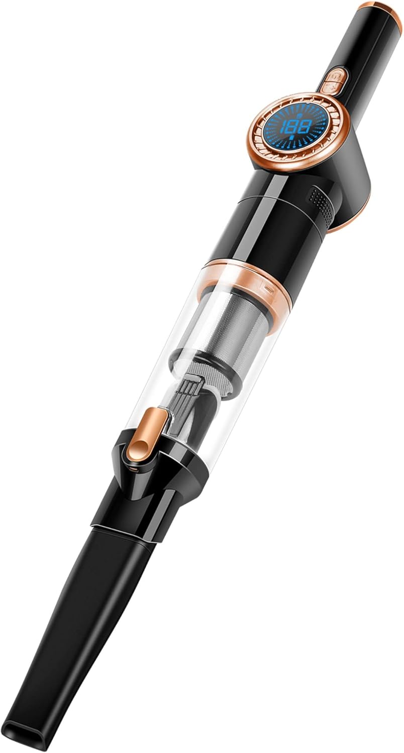 TurboTronic/Akku Handstaubsauger/schwarz-Gold, schwarz-Silber, Silber-orange/kabelloser Akkustabsaug
