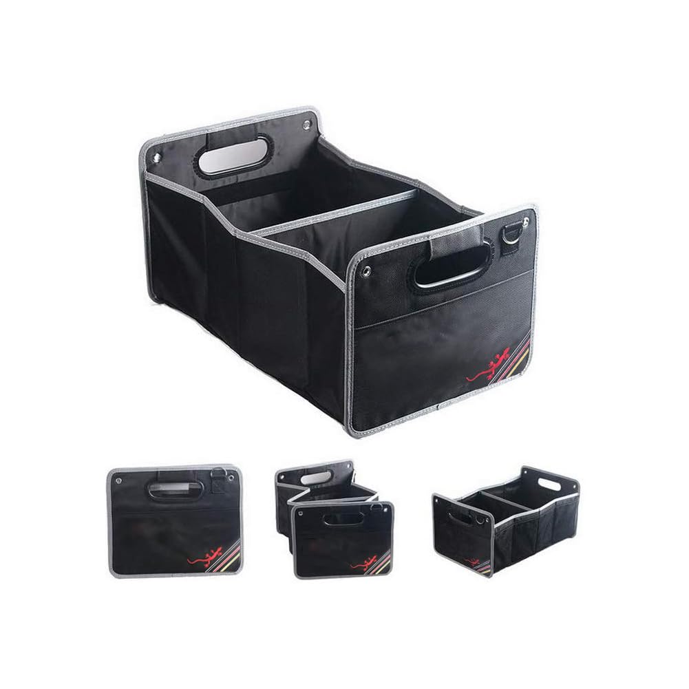 Auto Gepäck Organizer Faltbare Cargo Storage Container Schwarz für Auto Kofferraumtasche für Einkauf