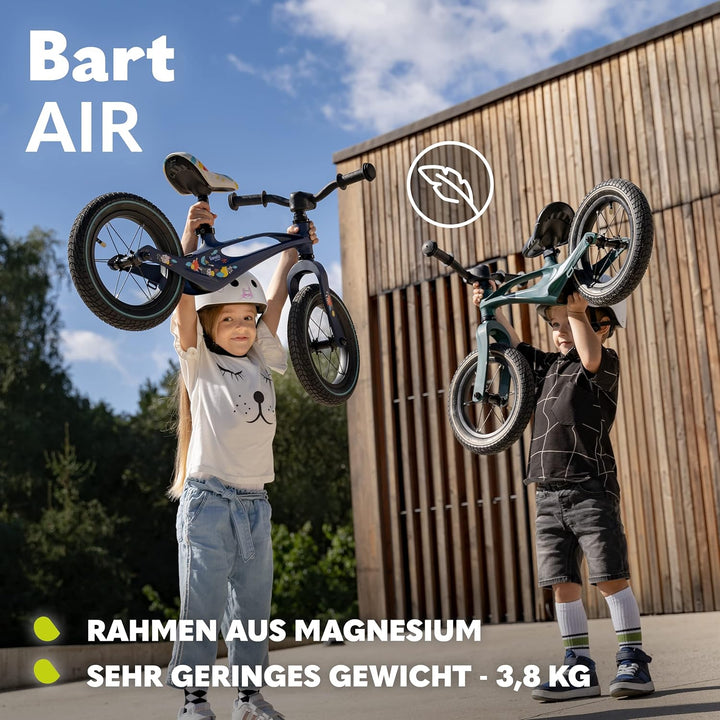 Lionelo Bart Air Laufrad ab 2 Jahre bis zu 30 kg, Magnesiumrahmen, 12 Zoll Räder, Lenkrad und Sattel