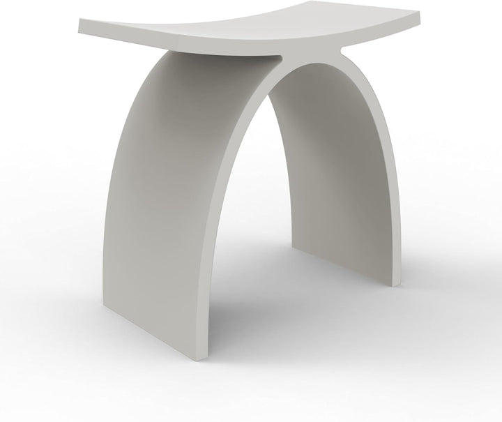 Duschhocker Modern Duschstuhl für Senioren 150 kg, Rutschfester Badhocker luxuriöser Kunststein Bade