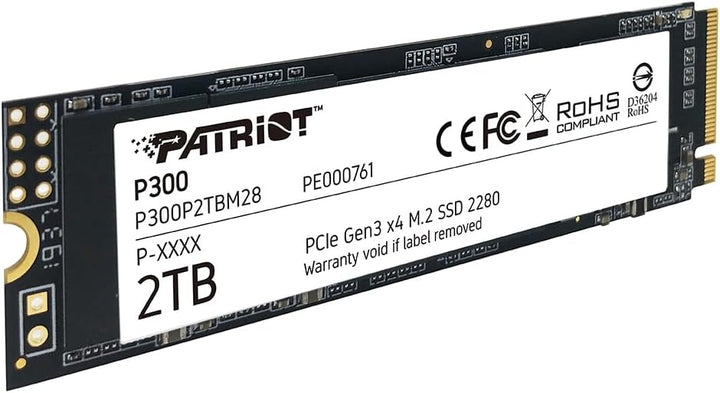 Patriot P300 M.2 PCIe Gen 3x4 2 TB SSD 2 TB Single