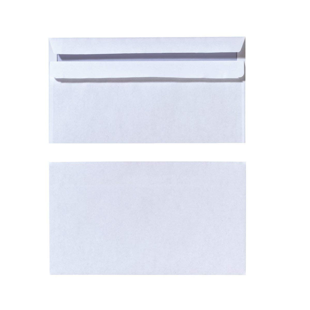 Herlitz 11285483 Briefumschlag Din Lang, selbstklebend ohne Fenster, 1000 Stück, Weiss, ohne Fenster