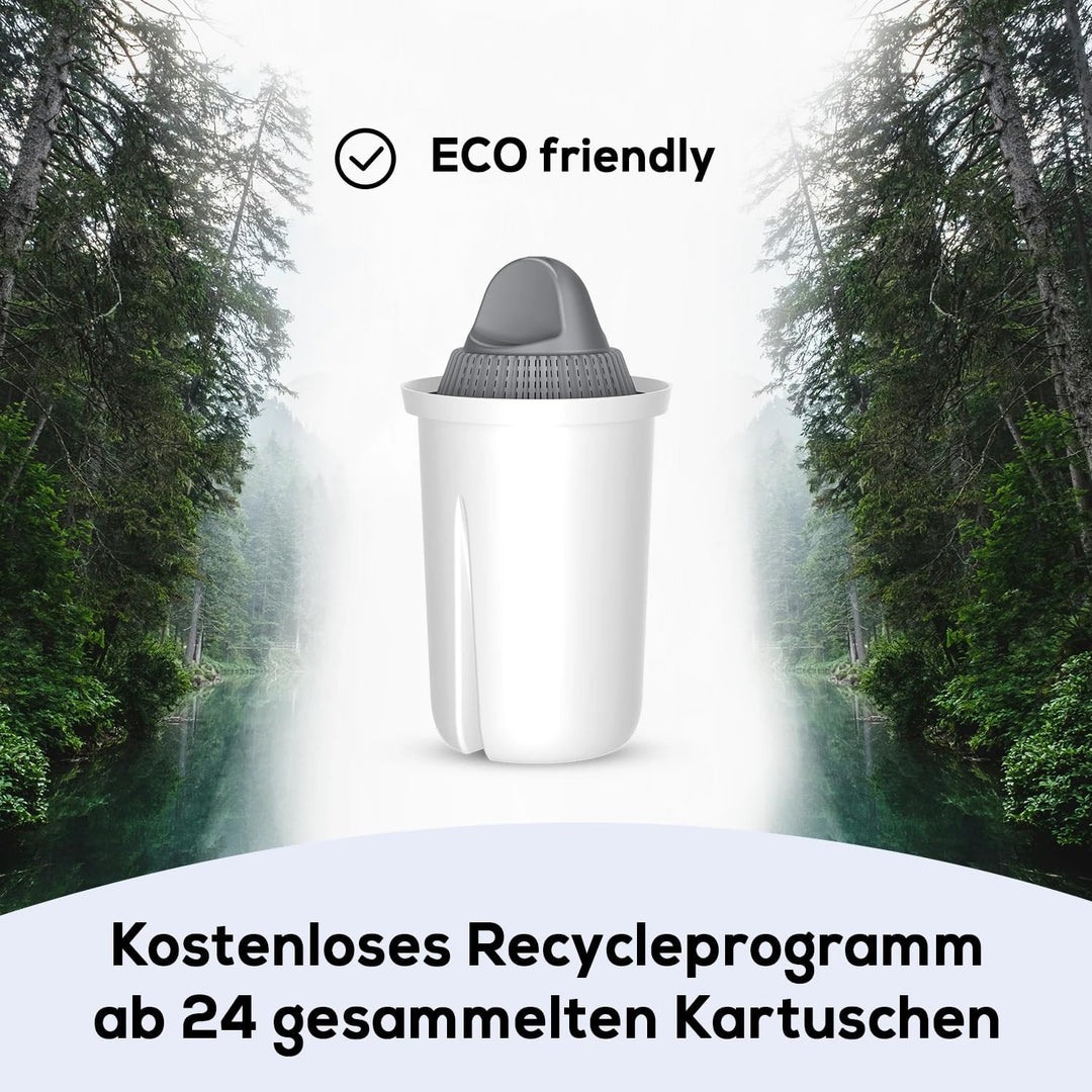 PearlCo - Protect+ classic Pack 6 Filterkartuschen für sehr hartes Wasser - passt zu Brita Classic H