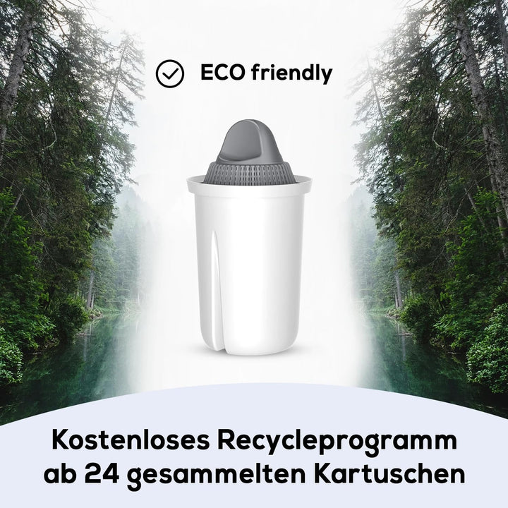 PearlCo - Protect+ classic Pack 6 Filterkartuschen für sehr hartes Wasser - passt zu Brita Classic H