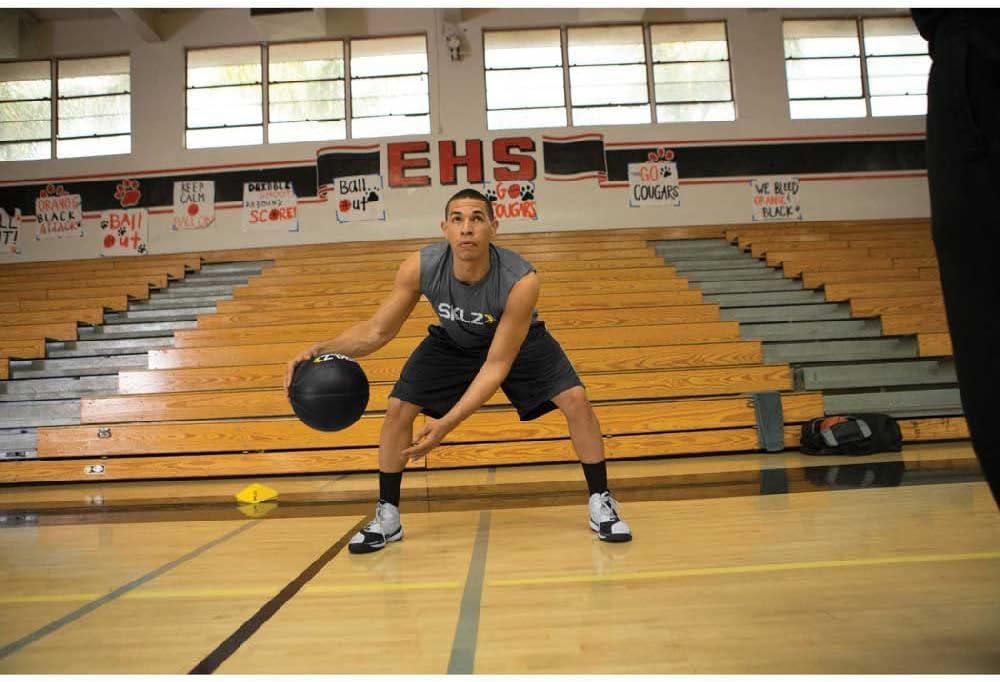 SKLZ Control Training Basketball zur Verbesserung von Kritzeln und Ballkontrolle Schwarz Heavy Weigh