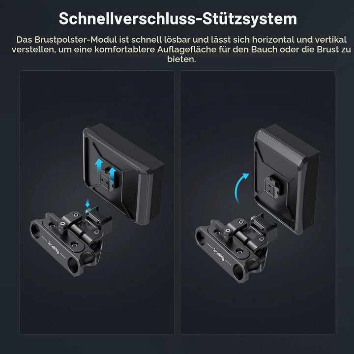 SMALLRIG V-Mount Battery Plate, V-Lock-Akku Mounting Plate mit Schnellwechselplatte für Arca, Brustp