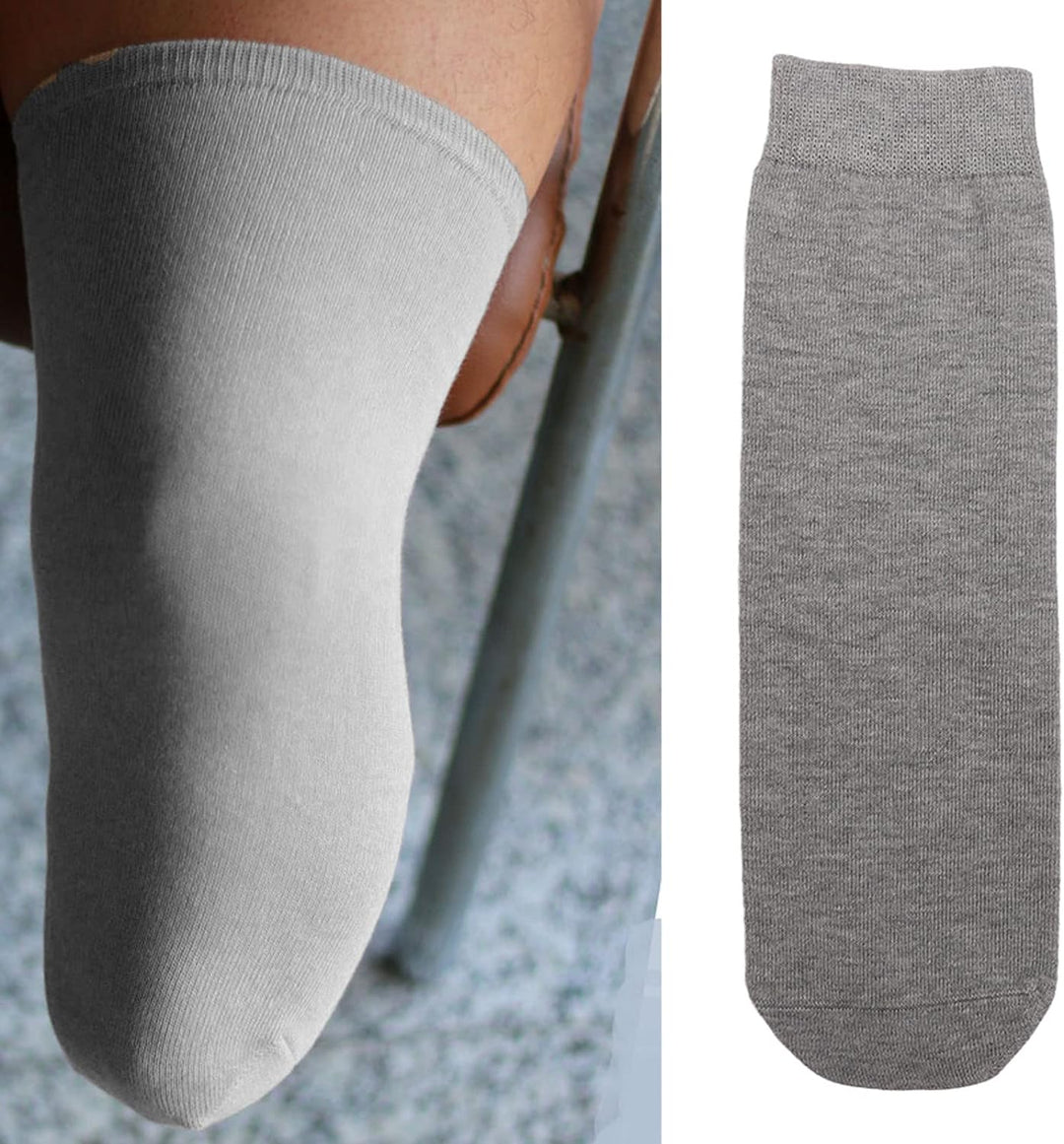 Luqeeg 5 Stück Amputierte-Socken, Weicher, Atmungsaktiver, Elastischer BK-Stumpfschrumpfer, Baumwoll