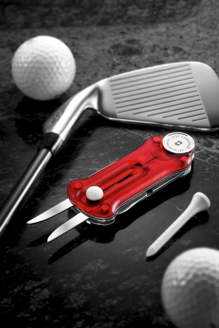 Victorinox Schweizer Taschenmesser, Golf Tool, Multitool, Outdoor, 10 Funktionen, Klinge, Reparatur-