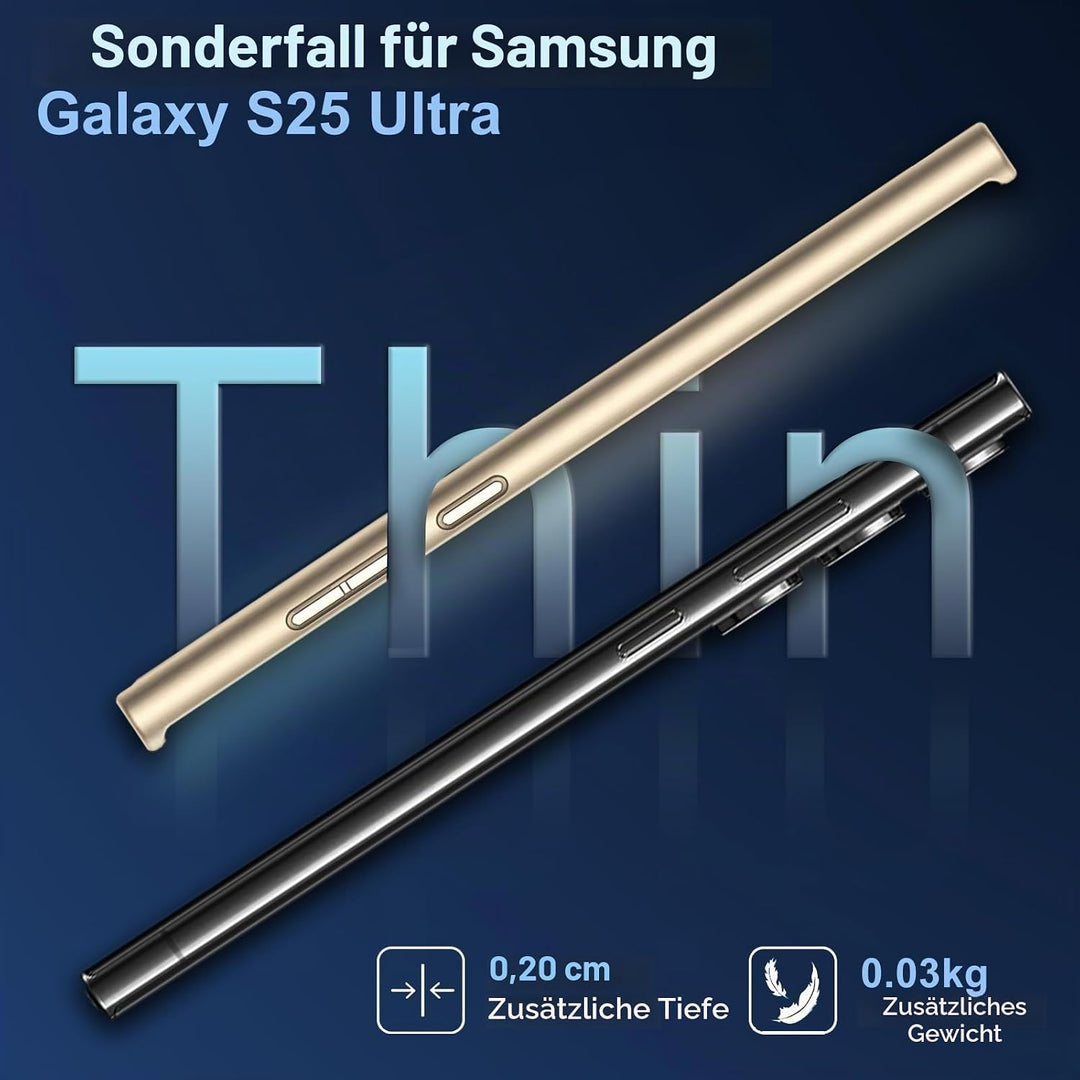 sqgylgl Ultradünne Hülle für Samsung Galaxy S25 Ultra 5G, Extrem Dünn Matte S25 Ultra Handyhülle PC