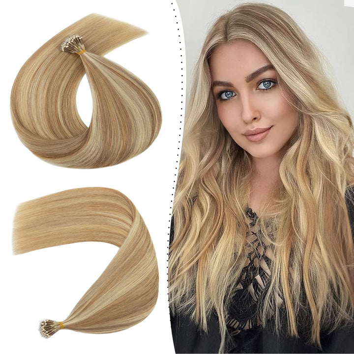 Nanoring Extensions Echthaar 1g Haarteile Echthaar Nano Haarverlängerung 7A Remy Hair Extensions 50
