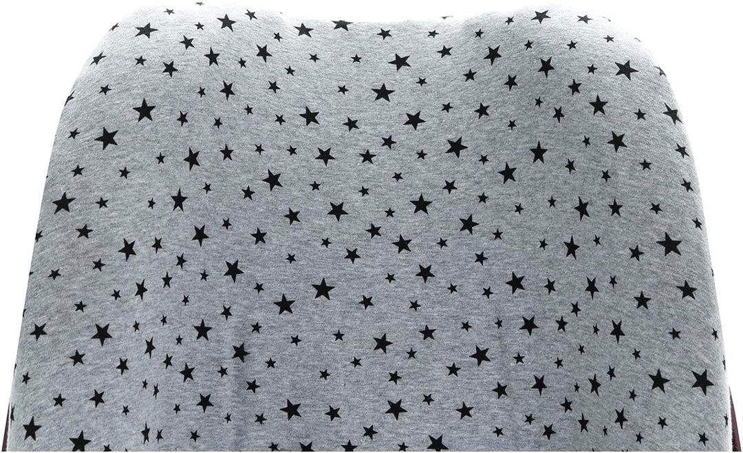 JYOKO KIDS Baumwollbezug für Autositz kompatibel mit Pebble Maxi Cosi, Bebe Confort (Black Star), Bl