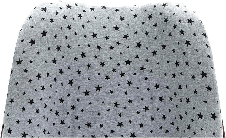 JYOKO KIDS Baumwollbezug für Autositz kompatibel mit Pebble Maxi Cosi, Bebe Confort (Black Star), Bl
