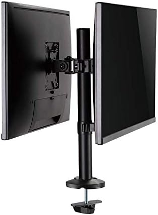 LogiLink BP0109 - Monitorhalterung 2-Fach, 17–32", Stahl, Curved Screens Schwarz