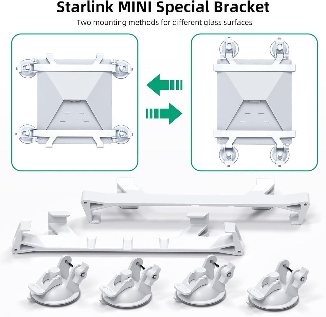 Starlink Mini Autohalterung für Armaturenbrett, Starlink Mini Saugnapfhalterung, Starlink Mini Auto