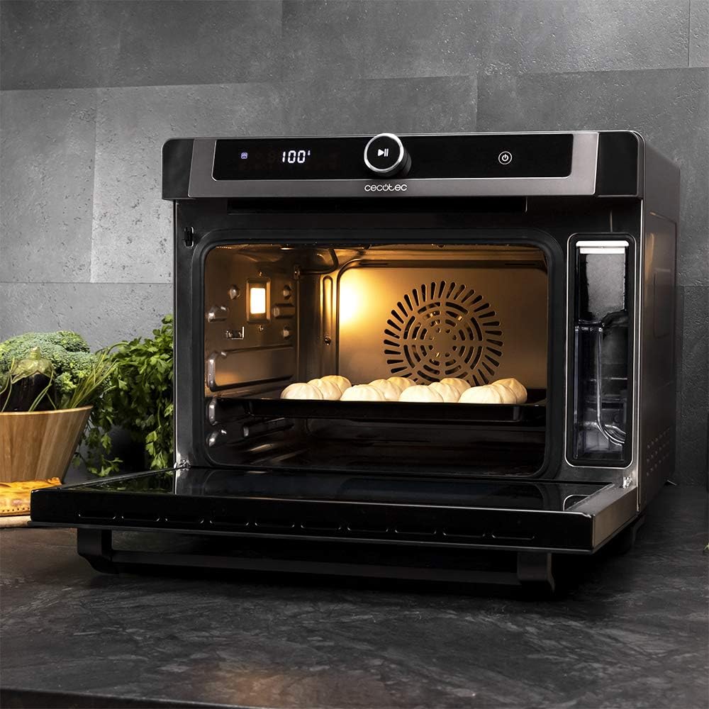 Cecotec Dampfofen Bake&amp;Steam 4000 Combi Gyro. 2400W, 3-in-1-Ofen: Dampf, Konvektion und Ölfritteuse,