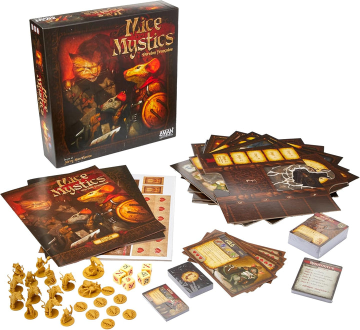 Filosofia, Mäuse und Mystiker, Brettspiel, ab 10 Jahren, 1–4 Spieler, 60–90 Minuten