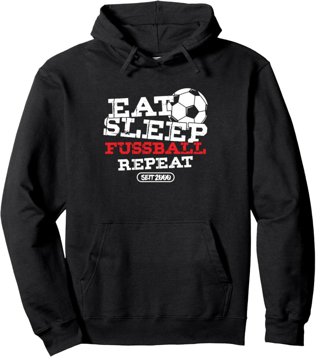 Fussballer Fussball Soccer Jahrgang 2000 Fussballplatz Geschenk Pullover Hoodie