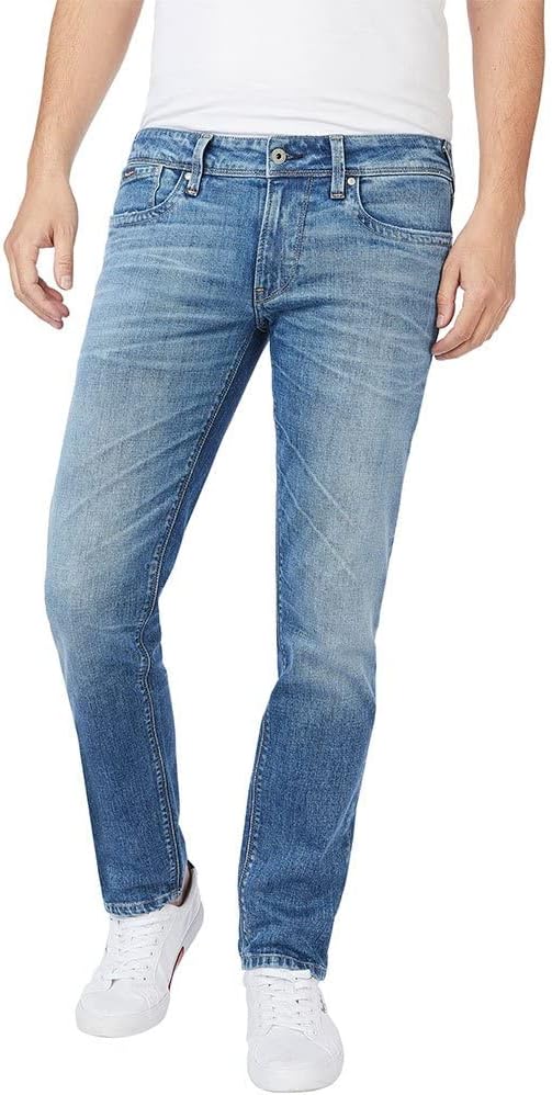 Pepe Jeans Herren Hatch Jeans 30W / 32L Blue (Denim-gu7), 30W / 32L Blue (Denim-gu7)