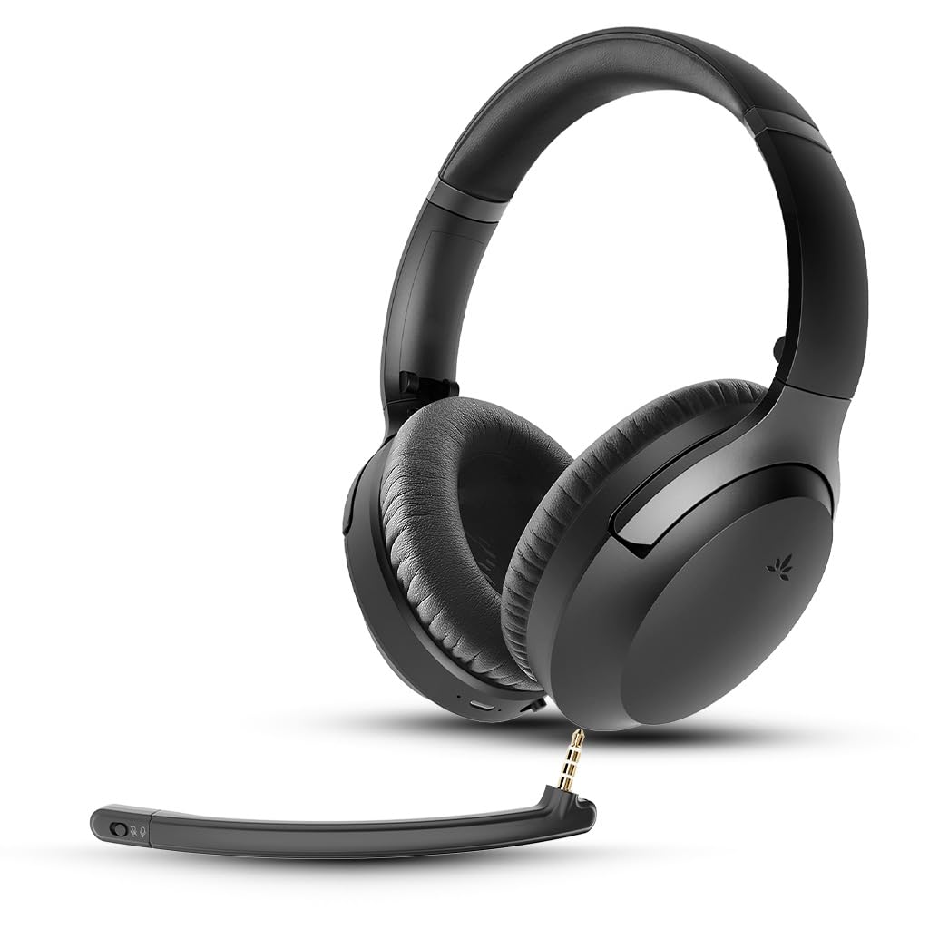 Avantalk Aria 3 - Bluetooth 5.3 Kabellos Headset mit abnehmbarem Noise-Cancelling Mikrofon, klare Sp