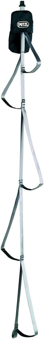 PETZL Unisex – Erwachsene Bandleiter Gradistep 5 Stufen Trittleiter Schwarz/Grau, Mehrfarbig, One Si