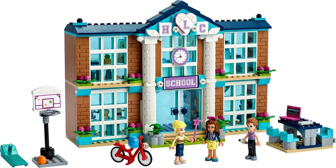 LEGO 41682 Friends Heartlake City Schule, Spielzeug ab 6 Jahre für Mädchen und Jungen mit Mini Puppe