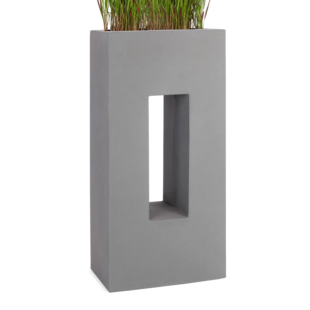 Pflanzwerk® Pflanzkübel Vista Grau 92x45x27cm *Frostbeständig* *UV-Schutz* *Qualitätsware*, 92x45x27