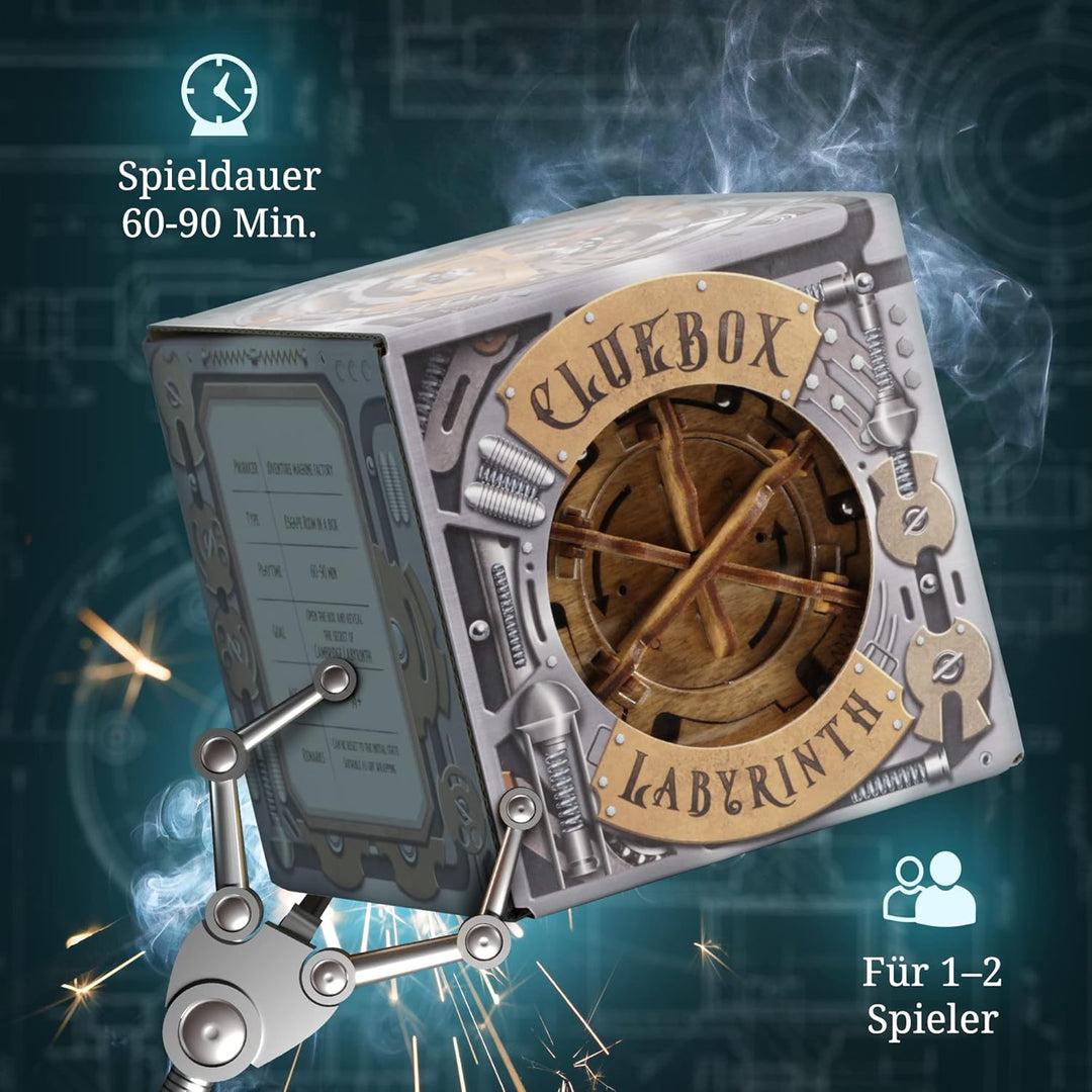 iDventure Cluebox - Cambridge Labyrinth - Escape Room Spiel - 3D Holzpuzzle - Geldgeschenk Puzzlebox