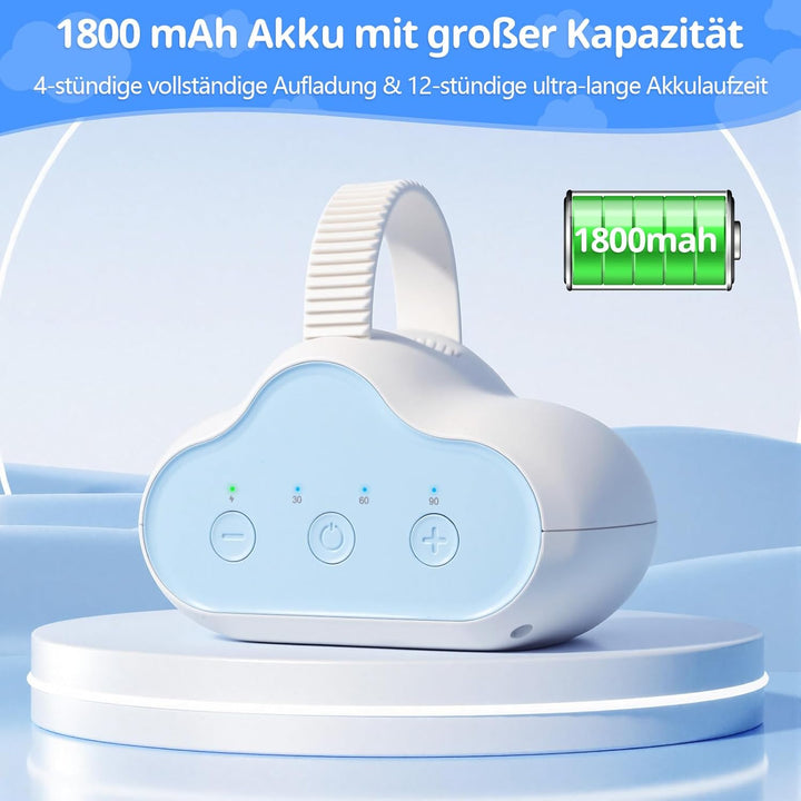 PUTINEI Kinderwagenschaukler,Wiederaufladbar Schlafhilfe für Babys mit 3 Einstellbaren Schaukelinten