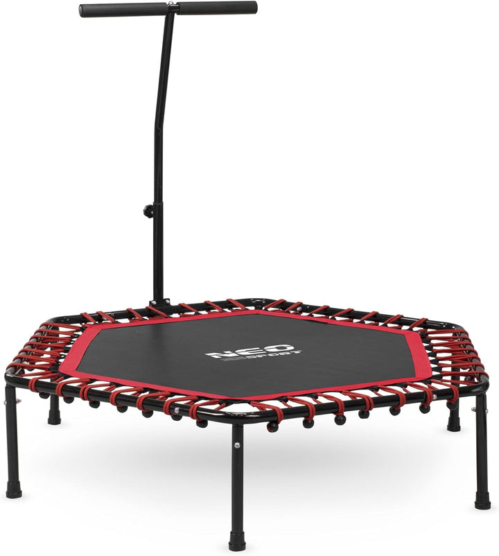 Neo-Sport Fitness Trampolin Klein Mit Höhenverstellbarem Haltegriff Mini Jumping Trampolin Erwachsen