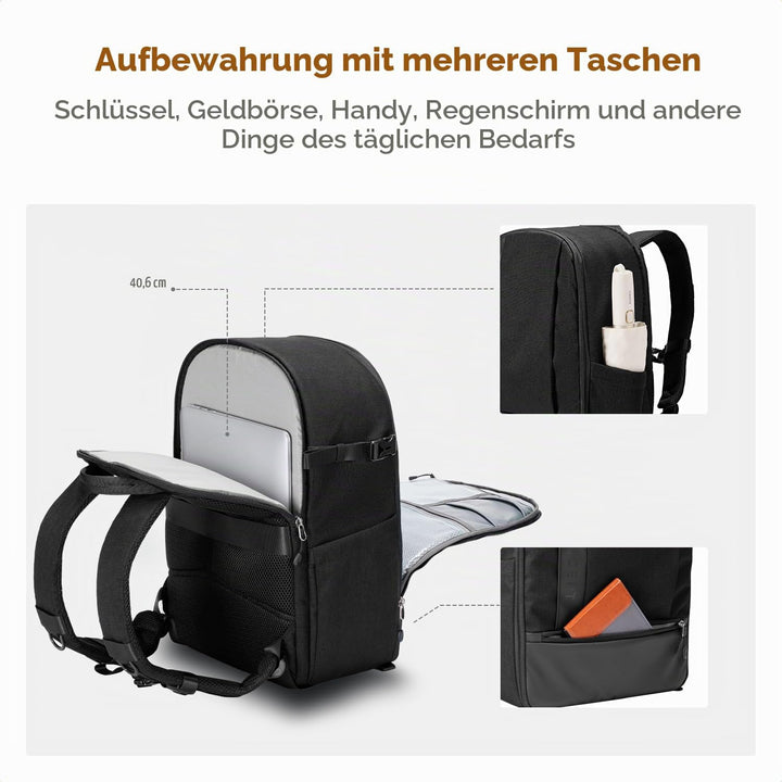 K&amp;F CONCEPT 18L Kamerarucksack, Fotorucksack mit 15.6 Zoll Laptopfach, Grosse Kapazität Camera Backp
