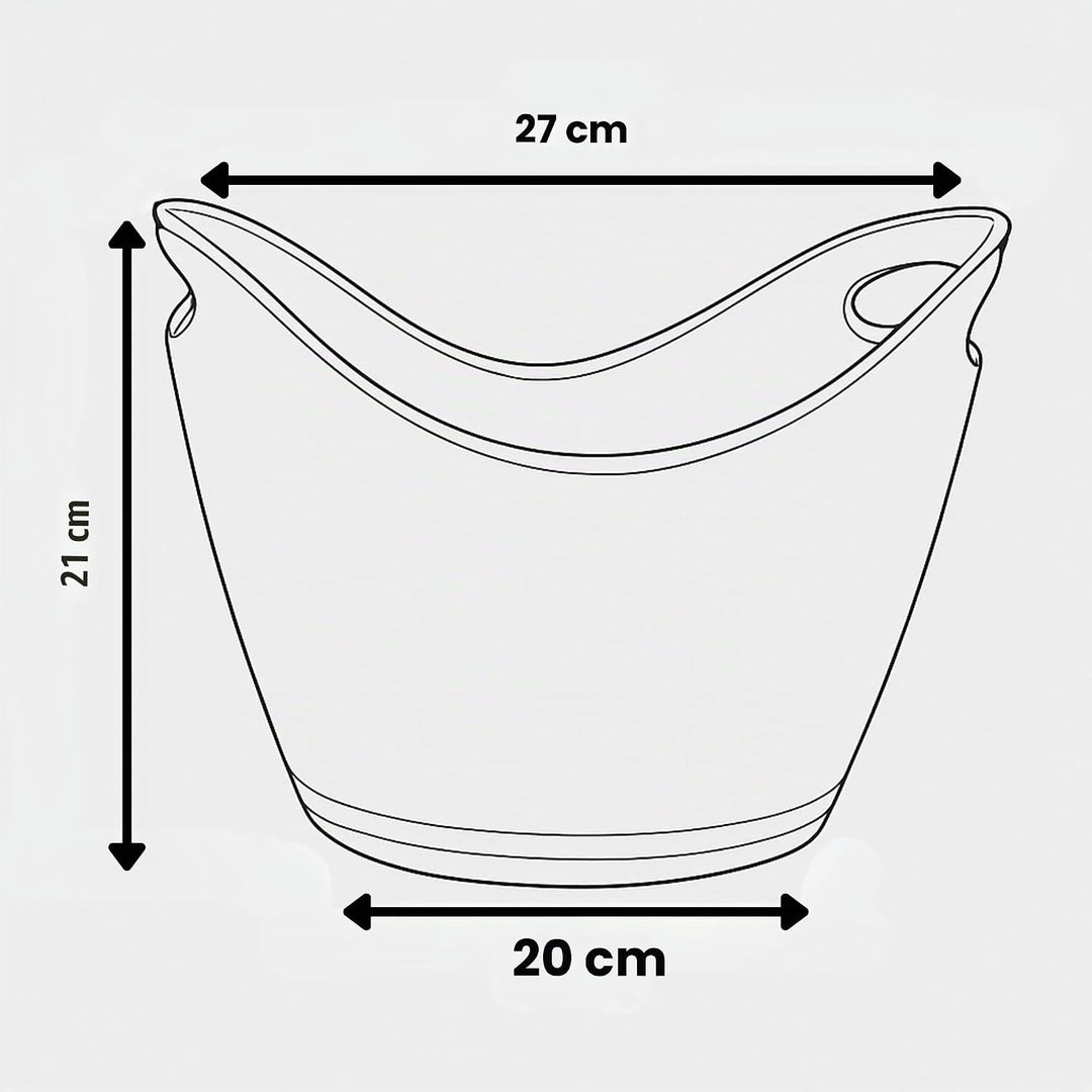 Vin Bouquet FIE 006 - Eiskübel für 2 Flaschen, schwarz 2 Flaschen Schwarz, 2 Flaschen Schwarz