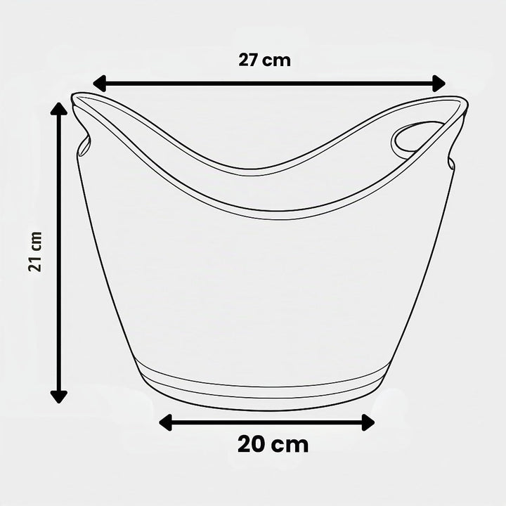 Vin Bouquet FIE 006 - Eiskübel für 2 Flaschen, schwarz 2 Flaschen Schwarz, 2 Flaschen Schwarz