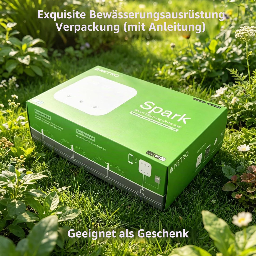 Netro Spark Smart Sprinkler-Controller, WiFi, wetterbewusst, Fernzugriff (8 Zonen), 8 Zone