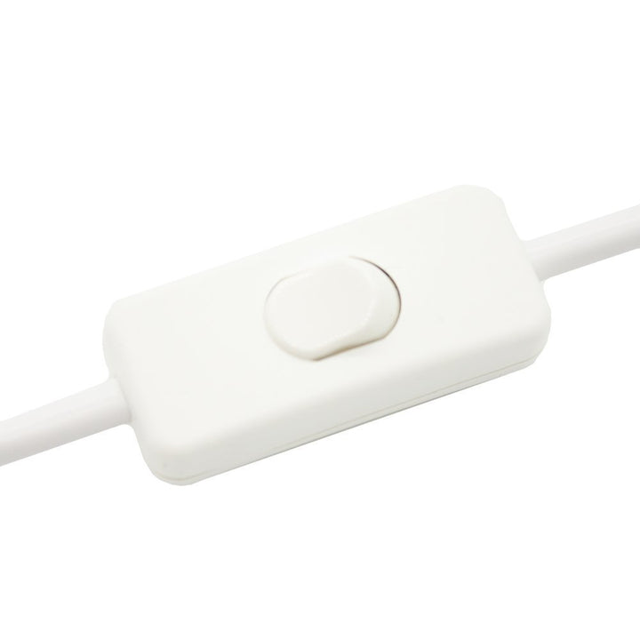 Zuleitung mit Stecker und Schalter 3 Meter Weiss Anschlusskabel Netzkabel Stromkabel mit Schnurzwisc