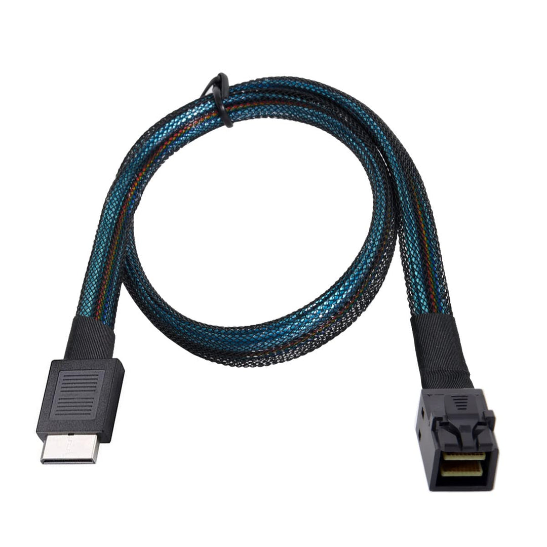 chenyang OCuLink PCIe PCI-Express SFF-8611 4i auf SFF-8643 SSD Datenkabel 50cm SFF-8611 - SFF-8643,