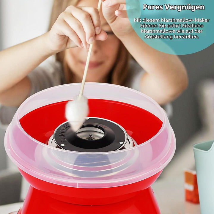 Zuckerwattemaschine, Retro Cotton Candy Machine 450W für Zuhause, Zuckerwatte Maschine mit Zubehör u