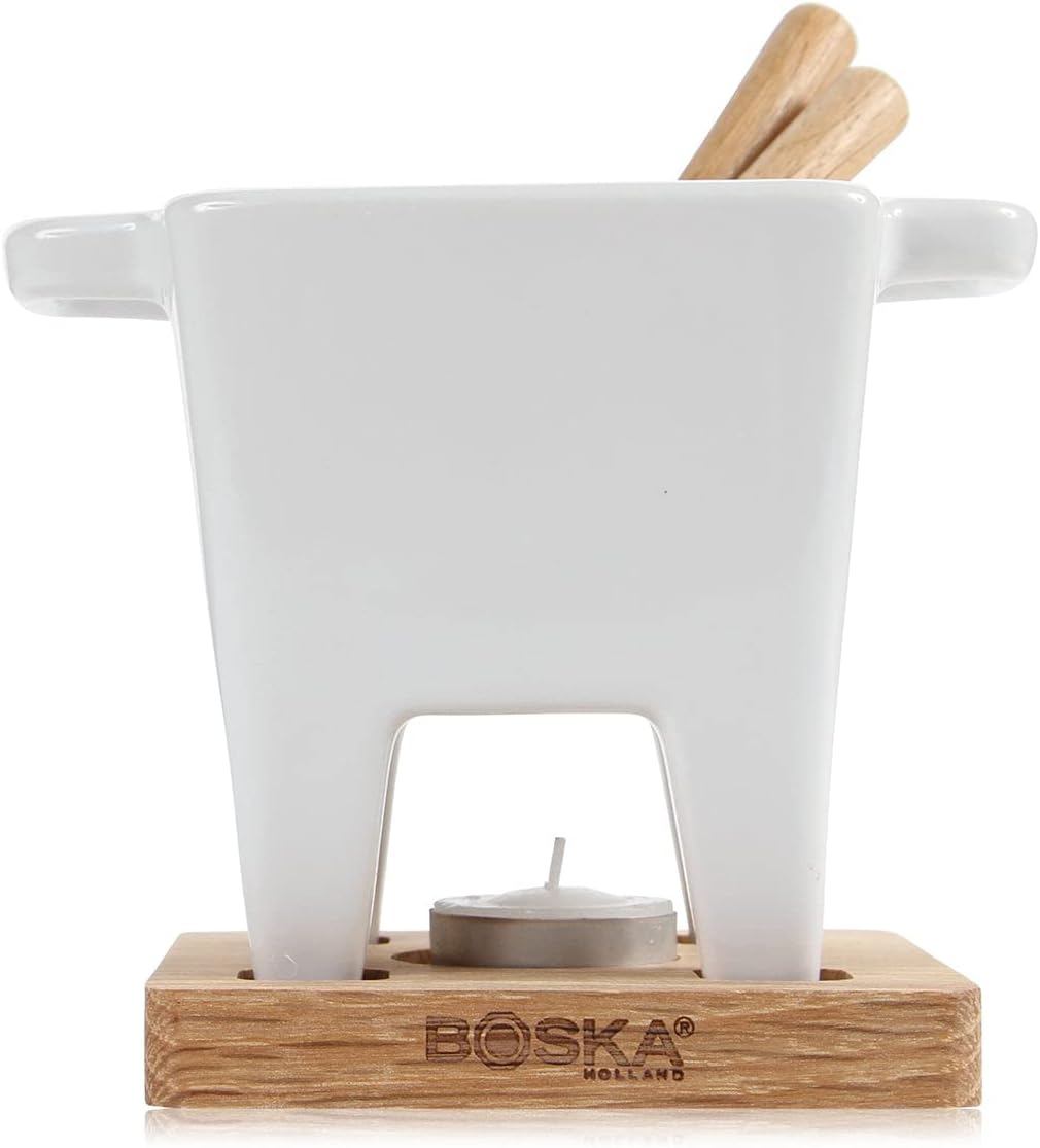 Boska Tapas Fondue Bianco - 300 ml - geeignet für Käsefondue 13 x 13 x 14 cm, 13 x 13 x 14 cm