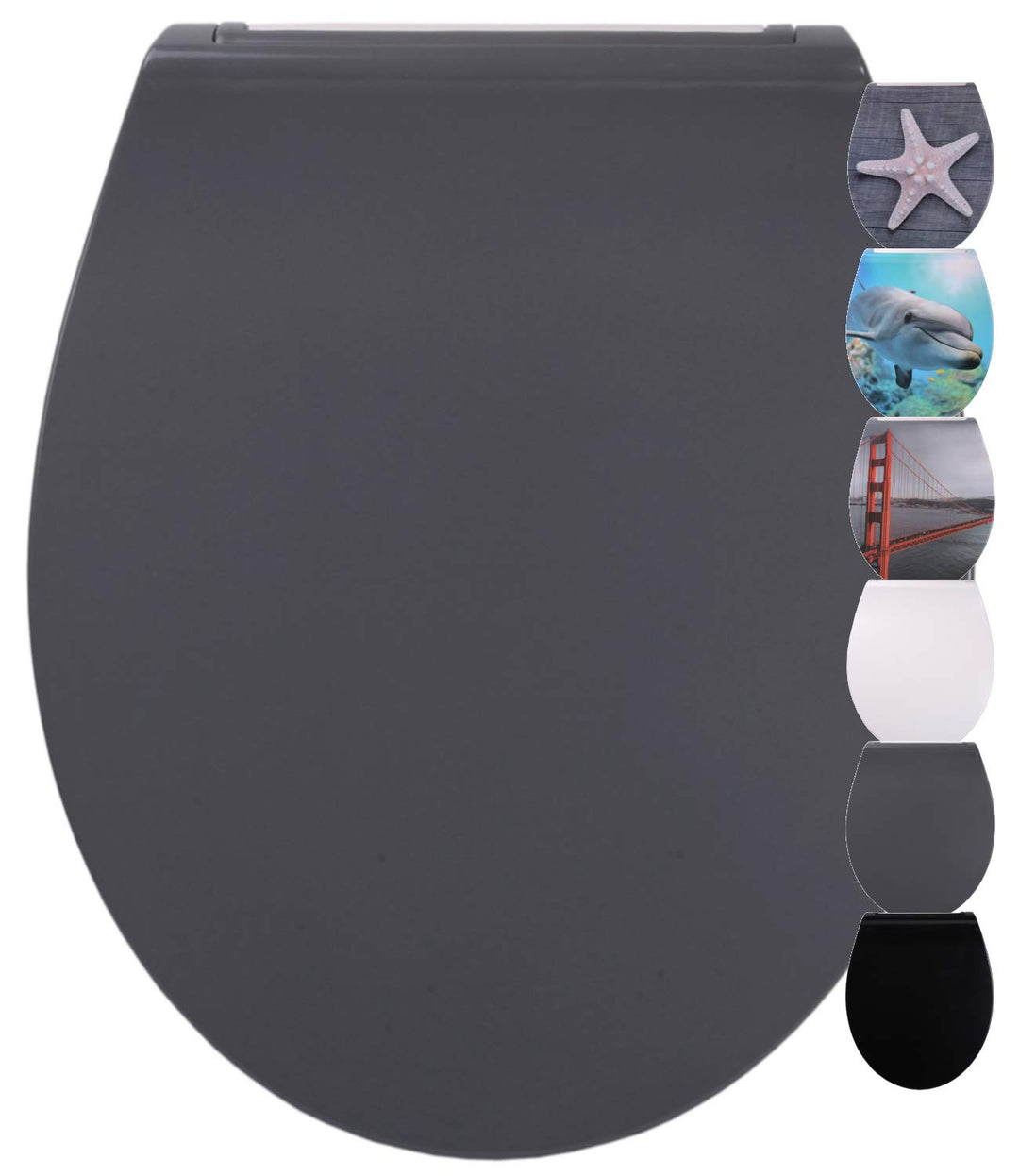 Sanilo WC Sitz mit Absenkautomatik aus Duroplast, faszinierendes Design, Toilettendeckel abnehmbar,