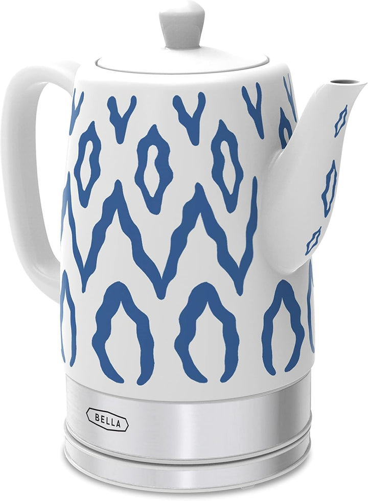 BELLA 1.5L Electric Ceramic Kettle - Blue Aztec Blau Aztec, Blau Aztec