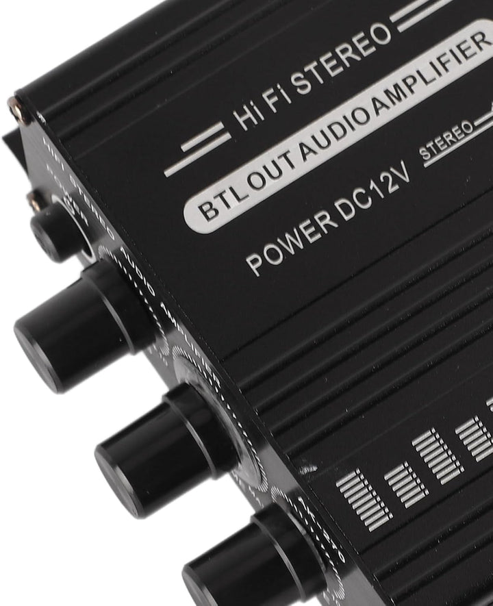 Stereo-Verstärker 12 V, Auto-Stereo-Audio-Verstärker, Auto-Audio-Subwoofer-Verstärker, Tragbarer Min