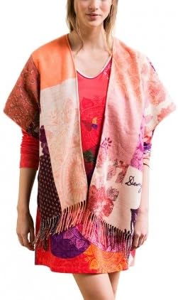 Desigual Poncho | Romantic Patch - U