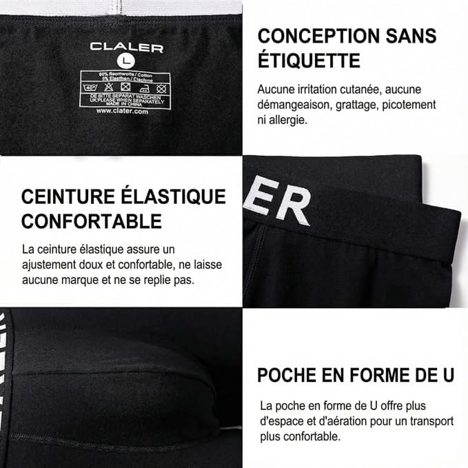 Boxershorts Herren 6er Pack Baumwolle Unterhosen Männer Retroshorts Bequeme und Atmungsaktive Men Un