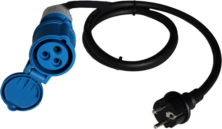 as - Schwabe Camping CEE-Caravan-Einspeisungsstecker, 230 V / 16 A, Grau I 61492 & Camping CEE-Adapt