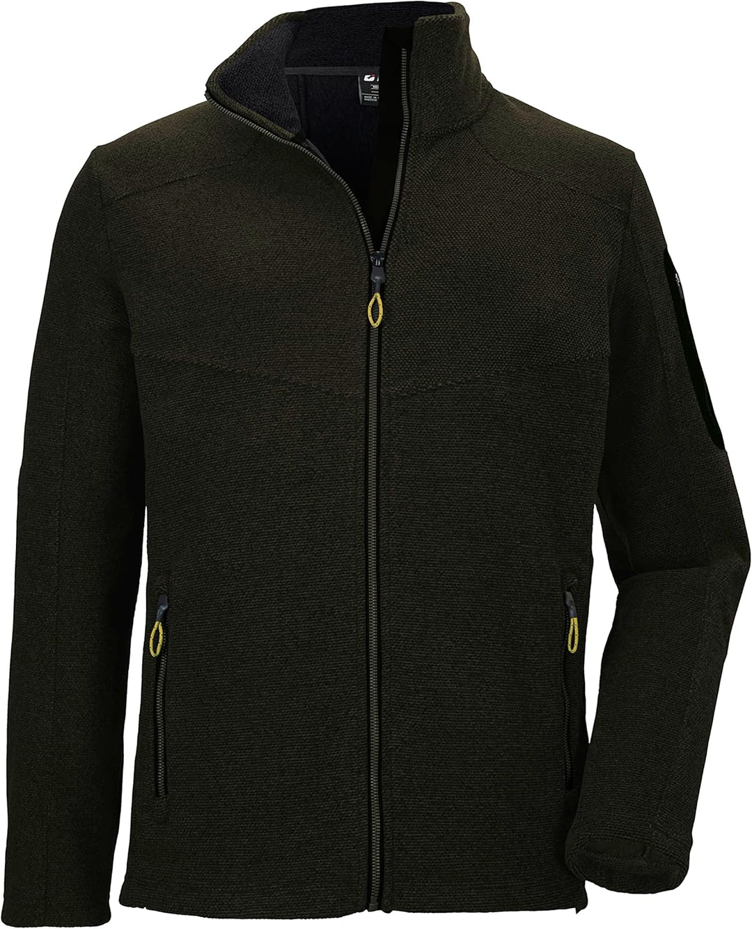 Killtec Herren Kow 28 Mn Kntflc Jckt Strickfleecejacke mit Stehkragen S dunkeloliv, S dunkeloliv