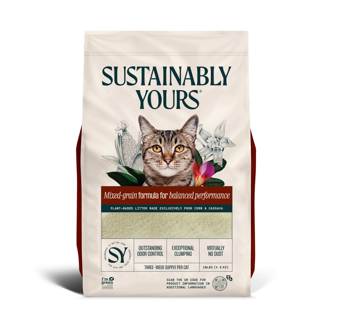 Sustainably Yours Katzenstreu – Mischkornformel 4,5 kg Gemischte Körner, Gemischte Körner