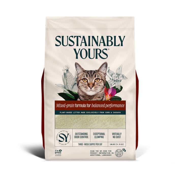 Sustainably Yours Katzenstreu – Mischkornformel 4,5 kg Gemischte Körner, Gemischte Körner