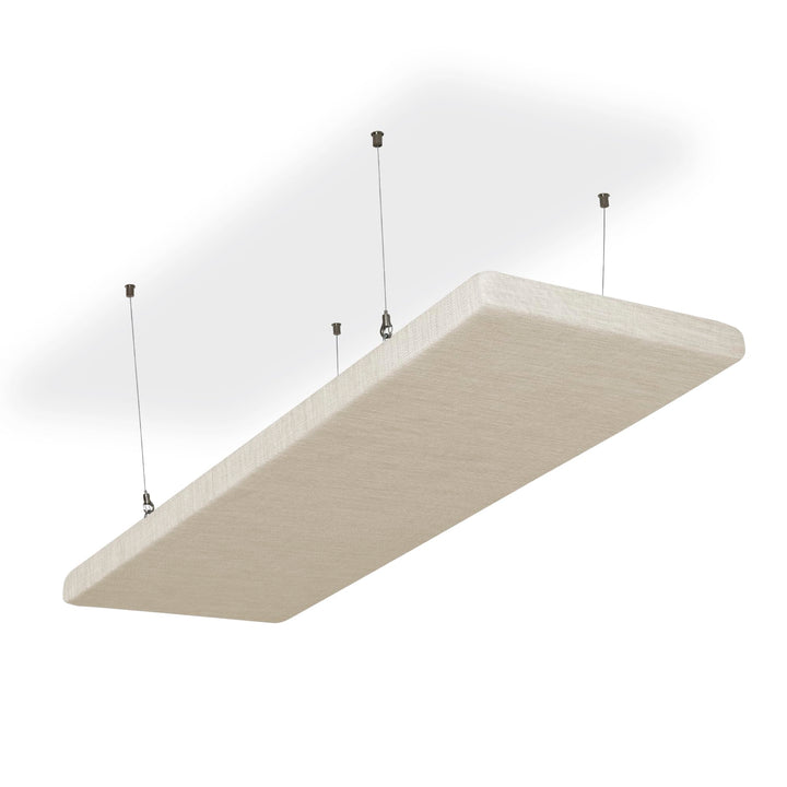 SILENT4® Schallabsorber Decke 114x33x5cm Akustikbild Akustikpaneele aus Akustikvlies, Seilmontage, m