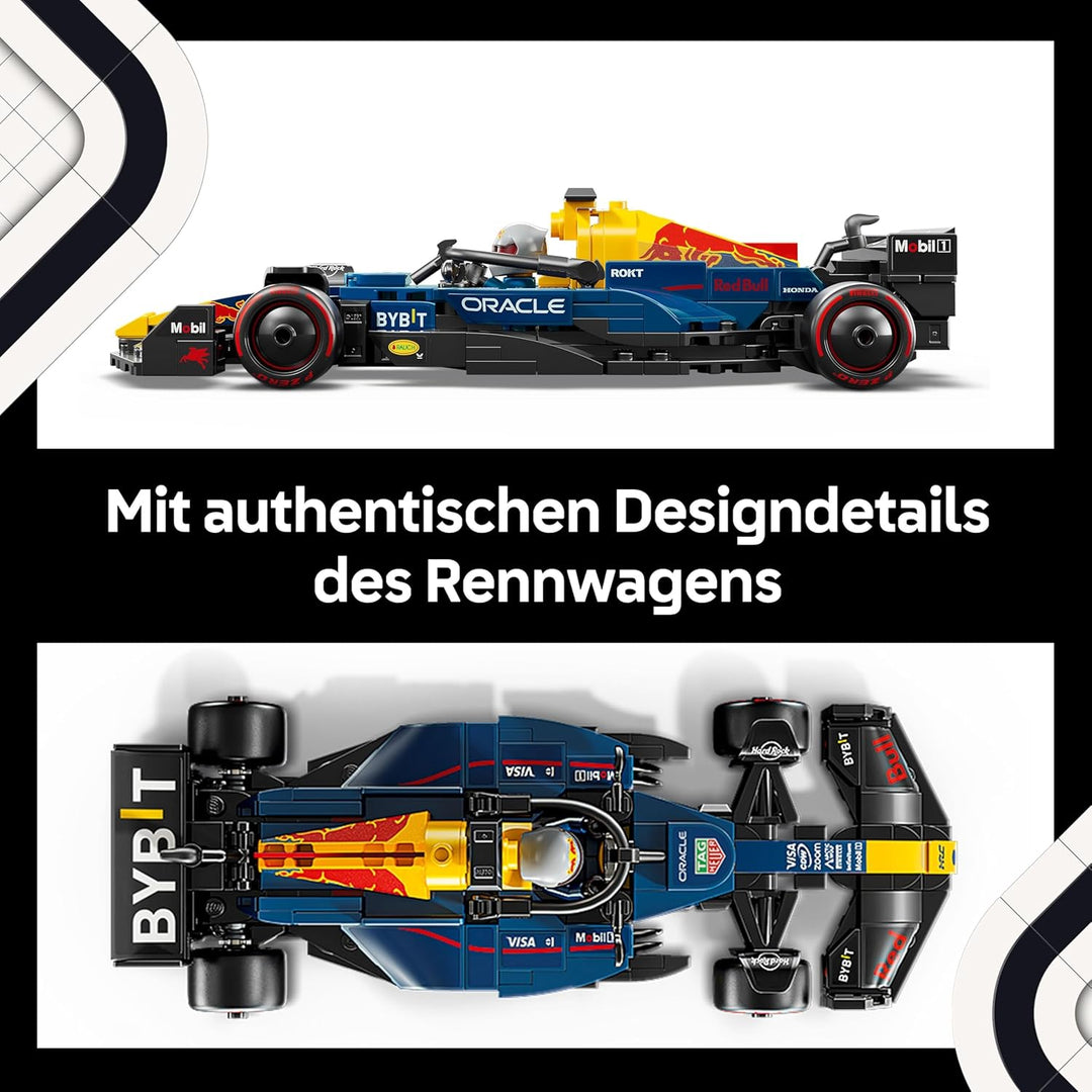 LEGO Speed Champions Oracle Red Bull Racing RB20 F1 Rennauto - Modell für Erwachsene mit Formel 1 Mi